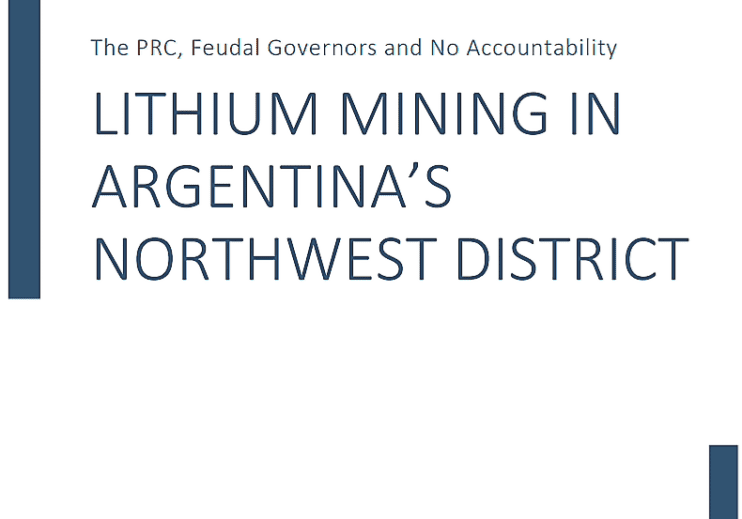 This study examines how the government of Argentina has allowed the PRC to take over multiple strategic interests, including the vital lithium trade. China’s ability to create a deeply uneven playing field through corrupt practices and deception, with the complicity of the Argentine national and provincial governments, not only shields PRC companies from fair competition, but also from accountability, environmental oversight and community participation.  Douglas Farah,
IBI Consultants, LLC,
March 2023